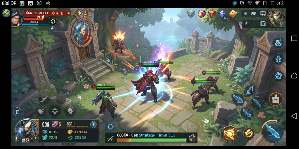 Tampilan menarik gameplay strategis 888IDR.