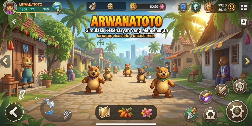 Tampilan gameplay ARWANATOTO yang seru dan interaktif.