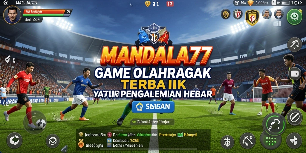 Tampilan gameplay seru di MANDALA77 dengan aksi olahraga yang mendebarkan.