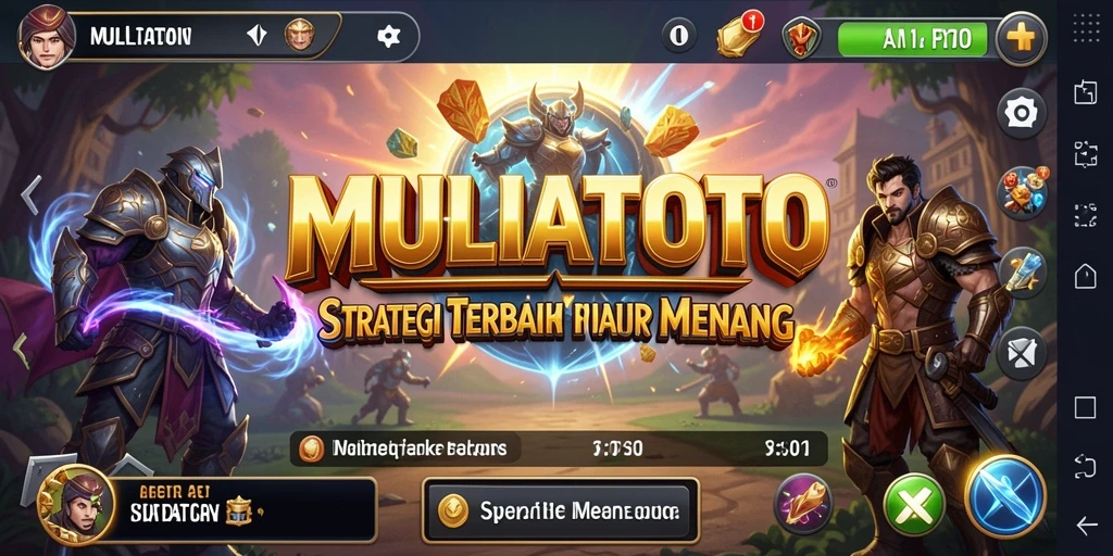 Tampilan gameplay menarik dari MULIATOTO yang memukau dan strategis.
