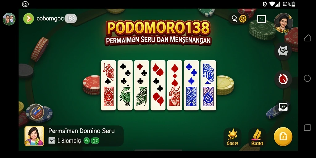 Gameplay seru dan interaktif dari PODOMORO138 yang menghadirkan Domino.