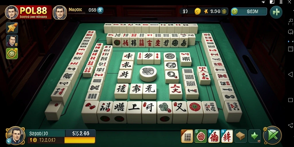Tampilan menarik gameplay Mahjong POL88 yang seru.