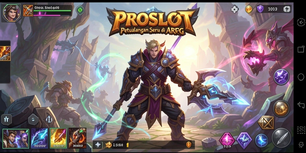 Menampilkan aksi seru dalam petualangan ARPG.