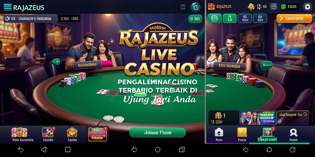 Tampilan gameplay Live Casino yang seru dan interaktif.