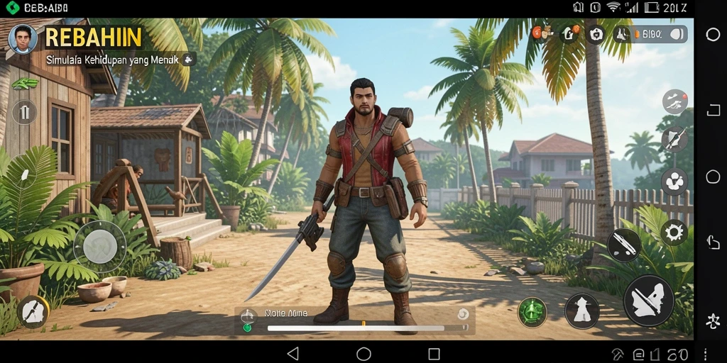 Tampilan gameplay <strong>REBAHIN</strong> yang mendetail dan interaktif.