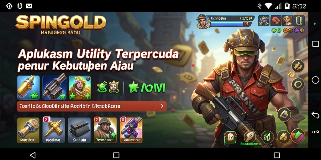 Tampilan antarmuka SPINGOLD yang menarik dan fungsional.