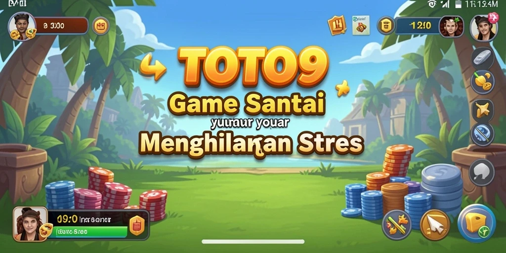 Tampilan gameplay TOTO9 yang cerah dan menghibur.